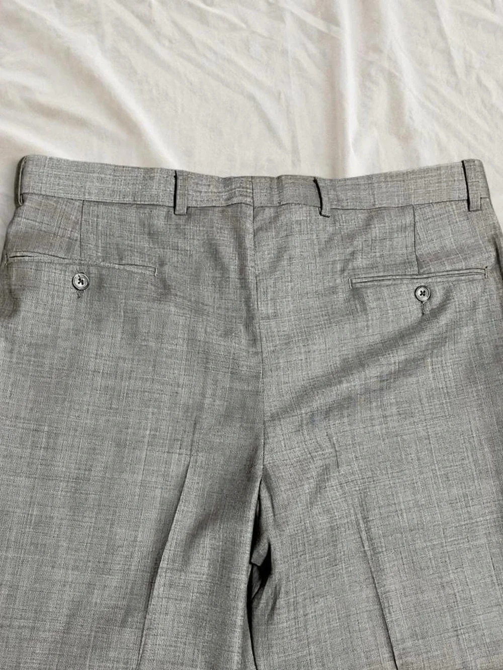 Joseph Abboud Reserve Men’s Wool Suit Trousers Gray Super 120’s Italian Fabric